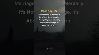 Dear Society, Let Her Decide