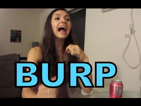 Girls burping