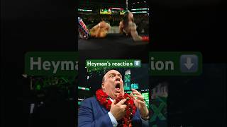 Paul Heyman was going through it during the main event of #WrestleMania XL Sunda