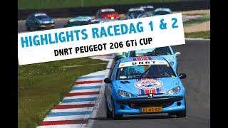 DNRT Peugeot 206 GTi Cup - Highlights Racedag 1 en 2