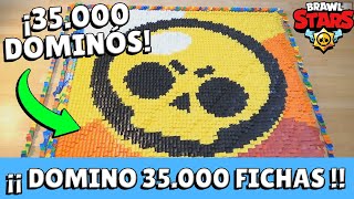 ¡IMPRESIONANTE DOMINÓ DE 35000 PIEZAS DE BRAWL STARS! | KManuS88