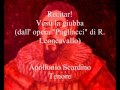 PAGLIACCI Recitar! Vesti la giubba (Leoncavallo)  Tenore: Apollonio Scardino