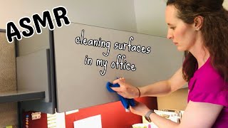 Asmr Cleaning Various Surfaces In My Office. Normal Wiping Speed Water Sounds. No Talking