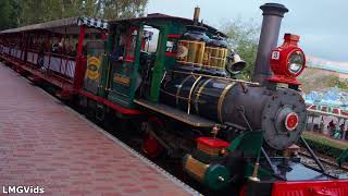 2021 Disneyland Railroad - Nighttime Pov Grand Circle Tour Disneyland Park, California