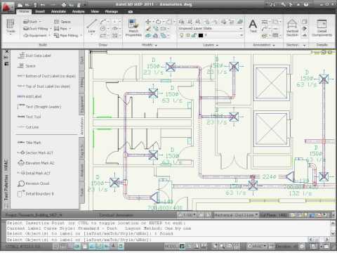 Hvac drawing autocad mep 2008