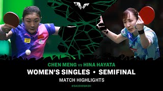 Chen Meng Vs Hina Hayata | Ws Sf | Saudi Smash 2024