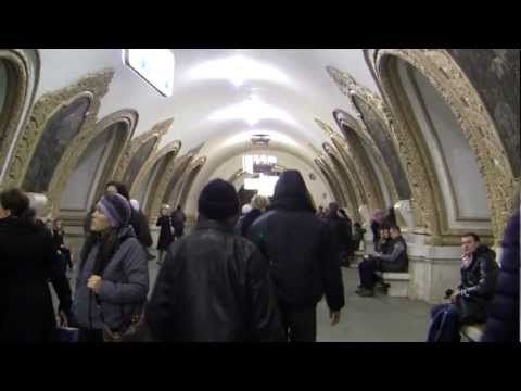 Станция метро Киевская, переход (Москва) - Footage