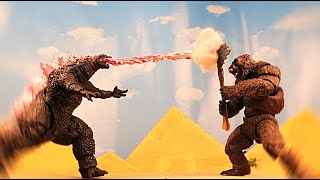 GODZILLA vs KONG Egypt Fight (STOP MOTION)