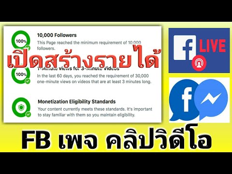 เปิดสร้างรายได้Facebook 2020 จากคลิปวิดีโอ แบบละเอียด