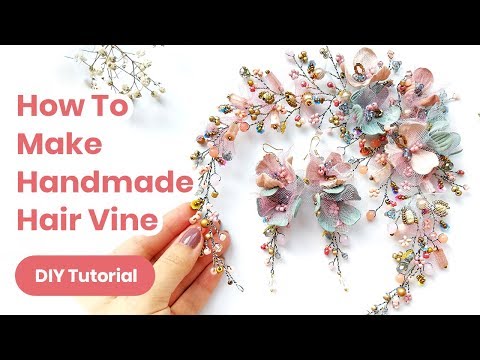 DIY Hair Accessory Handmade Idea. Wedding or Graduation Outfit. Spring Look 2019 - YouTube