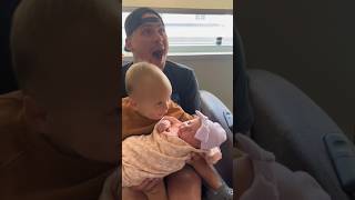 Big brother has some BIG words when meeting newborn little sister for first time
