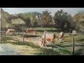 Cows Grazing, Painting Watercolour, Time Lapse
