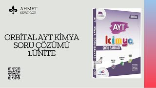 Orbi̇tal Yayinlari 2025-2026 Ki̇mya Ayt Soru Bankasi Soru Çözümü 1. Üni̇te 12. Ve 13. Testler