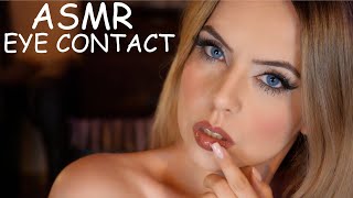 Asmr Close-Up Eye Contact Scratching, Mouth Sounds 4K