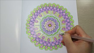 Coloring Vlog Last Part Mandala Dzen-Dudling. Vdohnovlyayuschie Dzendaly