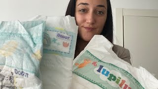 Comparacion Pañales Bebes, Dodot Sensitive, Dodot Cuidado Total, Moltex, Lupilu