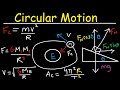 Centripetal Acceleration & Force - Circular Motion, Banked Curves, Static Friction, Physics Problems