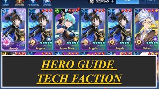 Tech Faction Hero Guide 2024 Mobile Legends Adventure