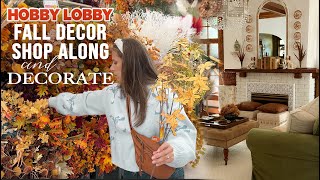 Fall Decor Shopping At Hobby Lobby & Vintage Fall Living Room Decorate With Me