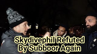 Skydivephil Refuted By Subboor Again Suboor And Visitor Speakers Corner Sam Dawah