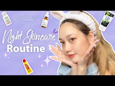 💜DƯỠNG DA BUỔI TỐI CHO DA MỤN NIGHT TIME SKINCARE ROUTINE | PATE PATEE
