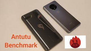 Oneplus 7T Vs Rog Phone 2 Antutu Benchmark Compare