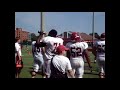 Cyrus Kouandjio practices at Alabama on Aug. 10, 2010