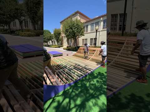 Building a mini ramp for paramount studios‼️ #skateclipsdaily #skatetricks #skateboarding #miniramp