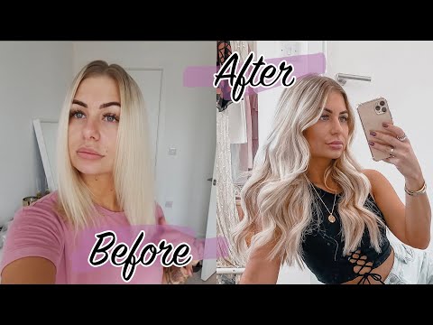 How I put TAPE EXTENSIONS in on MYSELF | Styling CURLS - going from 0 to 100 real quick! - YouTube