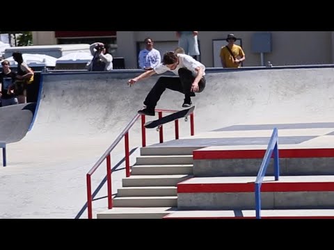 PRO SKATERS BATTLE ON THE BIG SET STREET LEAGUE COURSE SALT LAKE CITY