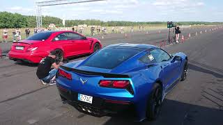 Mercedes Cl600 5.5 V12 Biturbo Vs Chevrolet Corvette