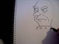 Richard Nixon's Head Drawing