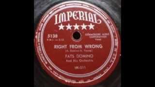 Watch Fats Domino Right From Wrong video