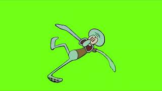 Squidward Green Screen - Falling