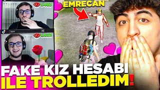 Fake Kiz Hesabi Açip Emrecani Yayinda Trolledi̇m Sevgi̇li̇ Olduk Pubg Mobile