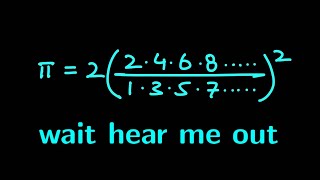 pi is actually an infinite product