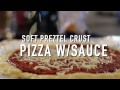 Little Caesar's Soft Pretzel Crust Pizza Recipe Remake with Pizza Sauce - HellthyJunkFood