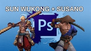 Photoshop Sun Wukong Susano Crossover