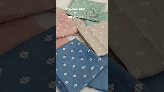 Pure Linen Cotton Suitsrunning Fabricembroidered Fabricunsched Suits