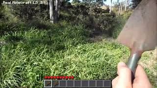 Real Life Minecraft Episode 1 - How To Build A Shelter Realistic Minecraft