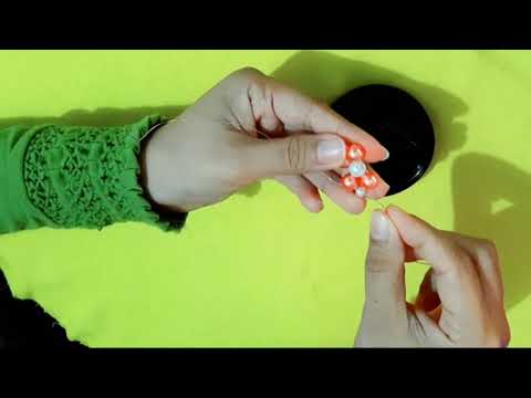 Tutorial membuat bros dagu mutiara bunga mudah tanpa lem (with - Bunda Calista)