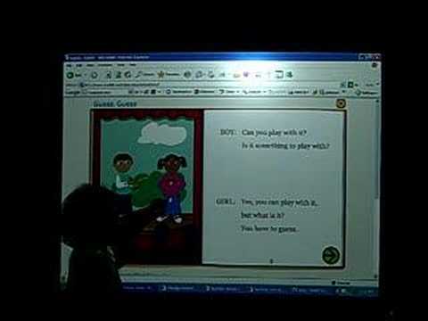 Jasmine and her dad present the play "Guess, Guess" using a Smart Board interactive whiteboard. The play is just one great activity found on starfall.com Jasmine and her dad present the play "Guess, Guess" using a Smart Board interactive whiteboard. The play is just one great activity found on starfall.com