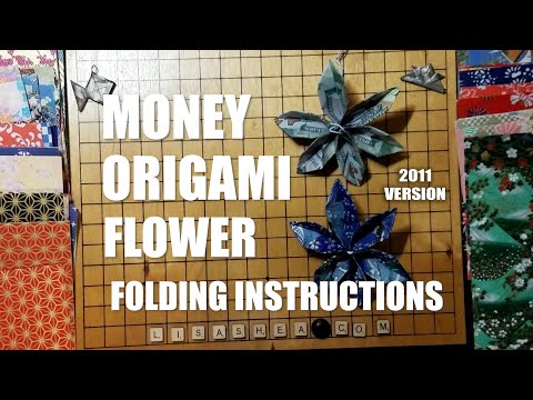 easy money origami flower instructions