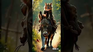 Girl Riding Donkey