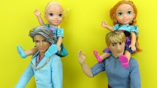 Father's Day ! Elsa and Anna toddlers - Gifts - Surprise