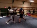 Justin "Mayweather" Jones sparring