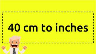 40 Cm To Inches