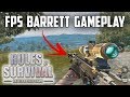 FIRST PERSON BARRETT DESTRUCTION! - Rules of Survival: Battle Royale