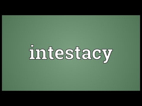 Header of intestacy