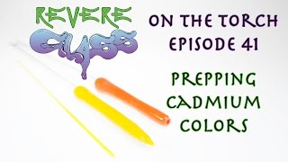 How to make Cadmium color Prep work (bright colors) || REVERE GLASS ||
